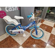 Bicicleta Infantil Frozen Azul 16