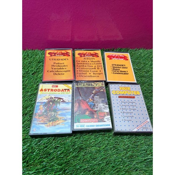 Lote Juegos Cassette Spectrum en caja